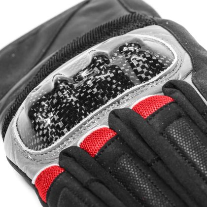 BLACK BIKE CARBO CITY RED summer gloves