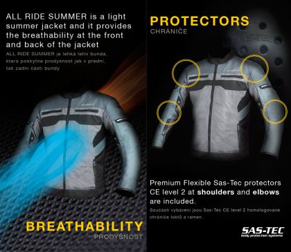 Summer jacket TRILOBITE 2093 All ride summer Tech-Air