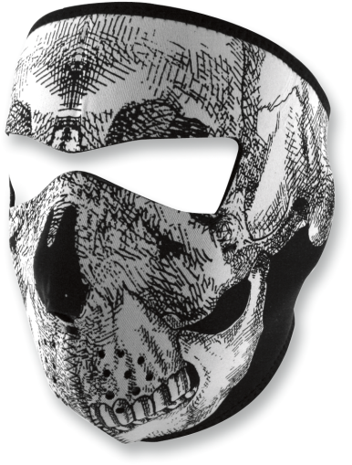 Маска за лице ZAN HEADGEAR SKULL Neoprene Full-Face