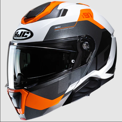 Modular HJC i91 CARST GRAY/WHITE/ORANGE