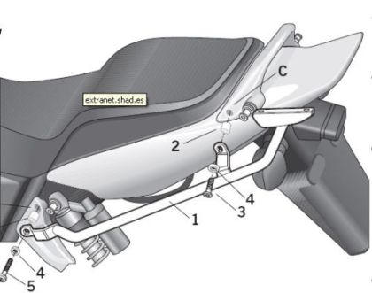 SHAD H0CB13ST case mounting kit