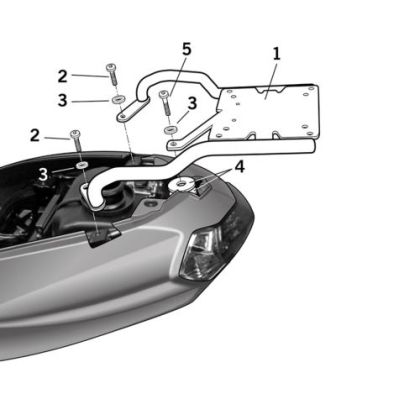 SHAD P0KS53ST case mounting kit