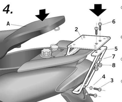 SHAD Y0JG52ST case mounting kit