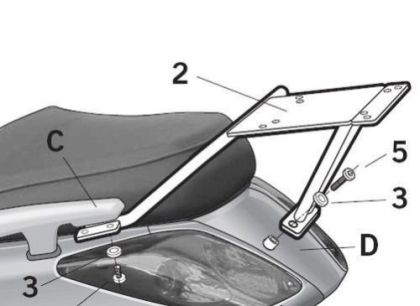 SHAD Case Mounting Kit Y0XM25ST