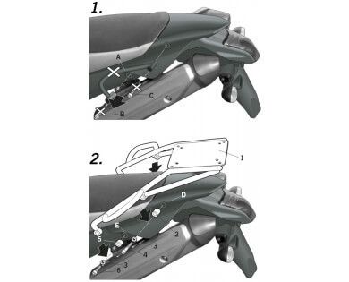 Kit de montare carcasă SHAD Y0XT64ST