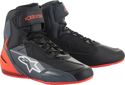 Motorcycle boots ALPINESTARS FASTER-3 BLK/GY/RD