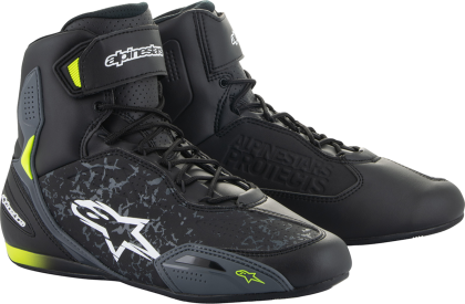 ALPINESTARS FASTER-3 BLK/YLW Motorcycle Boots