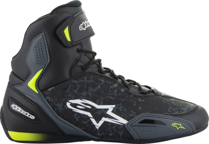 ALPINESTARS FASTER-3 BLK/YLW Motorcycle Boots