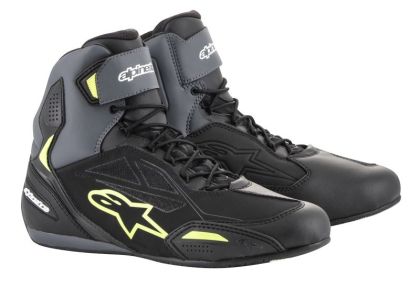 ALPINESTARS FASTER-3 DRYSTAR BLACK/GRAY/YELLOW FLUO MOTORCYCLE BOOTS