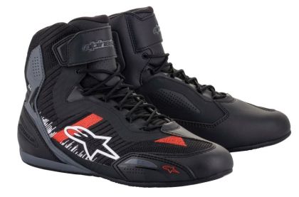 Motorcycle boots ALPINESTARS FASTER-3 RIDEKNIT BLACK/GREY/RED