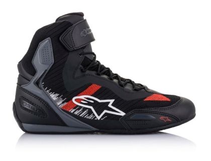 Μπότες μοτοσυκλέτας ALPINESTARS FASTER-3 RIDEKNIT ΜΑΥΡΟ/ΓΚΡΙ/ΚΟΚΚΙΝΟ