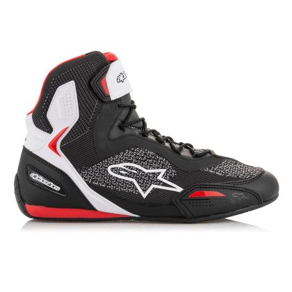 Motorcycle Boots ALPINESTARS FASTER-3 RIDEKNIT BLACK/WHITE/RED