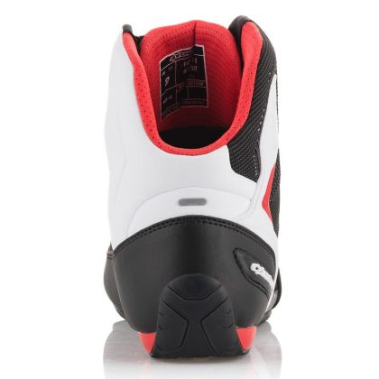 Motorcycle Boots ALPINESTARS FASTER-3 RIDEKNIT BLACK/WHITE/RED