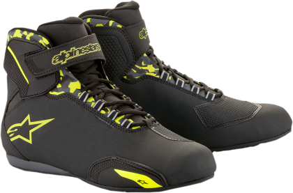 Motorcycle boots ALPINESTARS Sektor Waterproof BLACK/YELLOW