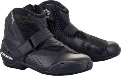 ALPINESTARS SMX-1 R V2 VENTED BLACK MOTORCYCLE BOOTS