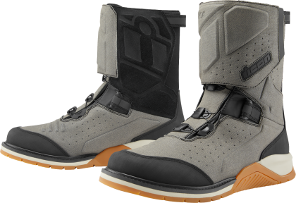 Moto boots ICON ALCAN WP CE GRAY