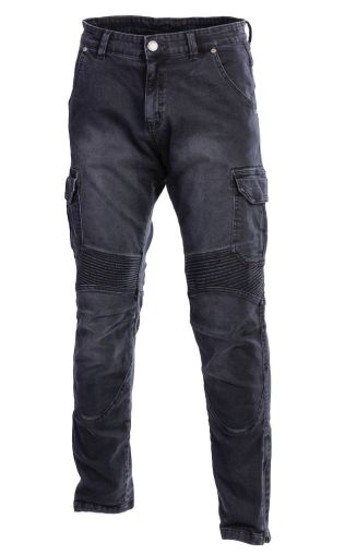 Motorcycle jeans SECA SQUARE SLIM FIT BLACK