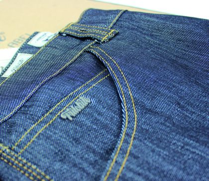 Motorcycle jeans TRILOBITE 1860 TON-UP dark blue slim fit