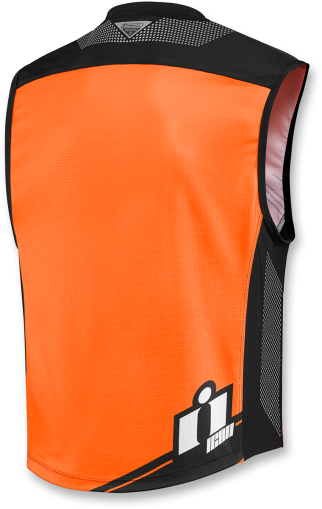 Motorcycle vest ICON Mil Spec 2 Vest Fluorescent Orange