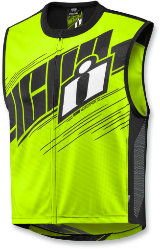 Motorcycle vest ICON Mil Spec 2 Vest Fluorescent Yellow