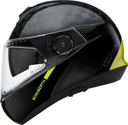 SCHUBERTH C4 PRO CARBON BLACK/NEON YELLOW motorcycle helmet