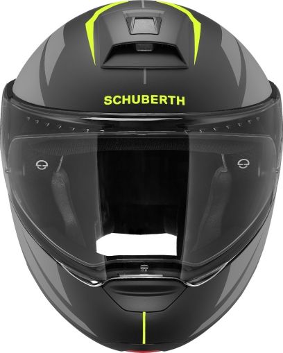 SCHUBERTH C4 PRO MERAK BLACK/GRAY/YELLOW motorcycle helmet