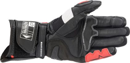 Motorcycle gloves ALPINESTARS SP-2 V3 BLACK/WHITE/RED