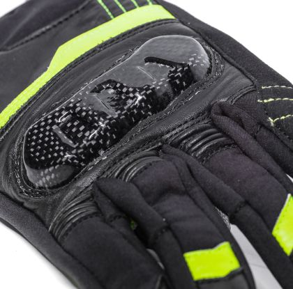 Motorcycle gloves BLACK BIKE BRAKE TOUCH YELLOW