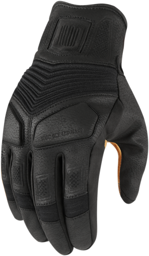 Motorcycle gloves ICON 1000 NIGHTBREED - BLACK