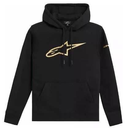 Мото суитшърт ALPINESTARS Gilded Pullover Hoodie BLK/GLD