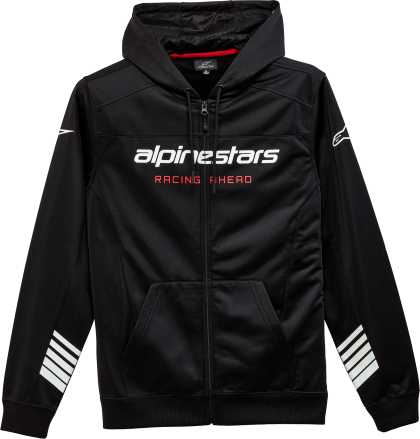 Мото суитшърт ALPINESTARS HOOD ZIP SESS-LXE BLACK