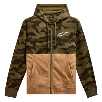 Motorcycle sweatshirt ALPINESTARS HOODIE CAMO-BLOCK MILT