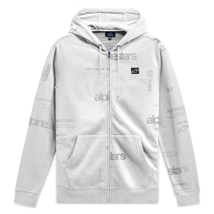 Motorcycle sweatshirt ALPINESTARS HOODIE PLENITUDE WHITE