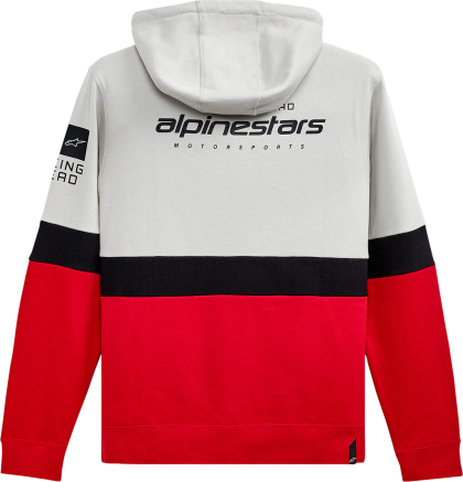 Hanorac moto ALPINESTARS Position Zip Hoodie ALB/ROSU/NEGRU