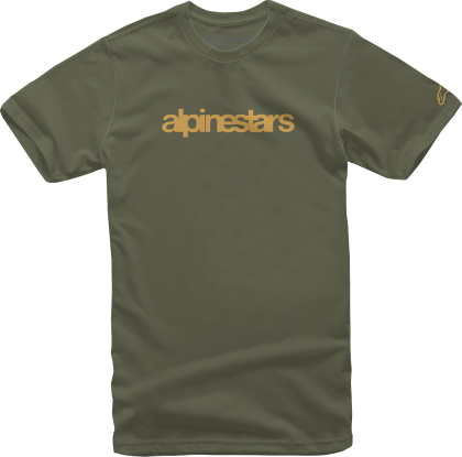 Мото тениска ALPINESTARS TEE HERITAGE GRN/GLD