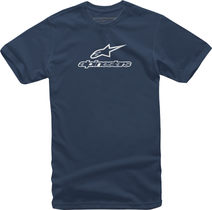 Мото тениска ALPINESTARS TEE WORDMARK NAVY/WT