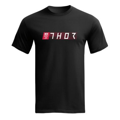 Tricou motocicleta THOR TECH BLACK TEE