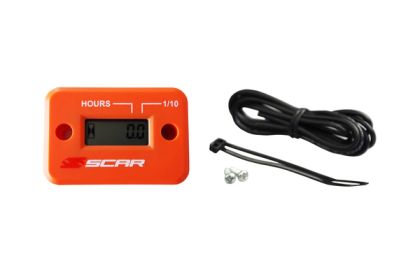 Ceas moto HOUR METER SCAR ORANGE