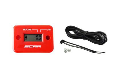 Ceas moto Hour Meter SCAR RED