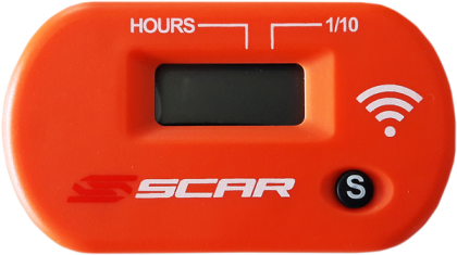 Мото часовник SCAR HOUR METER с Wireless ORANGE