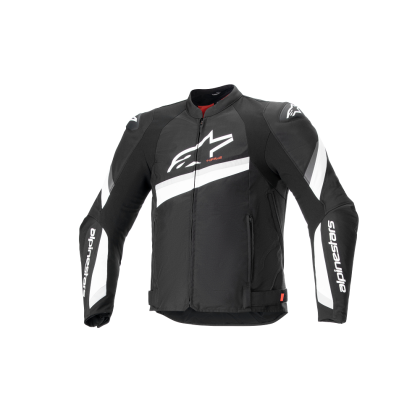 Motorcycle jacket ALPINESTARS T-GP R V4 BLACK/WHITE