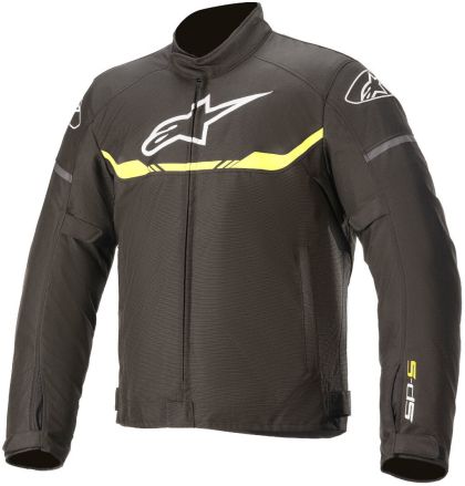 Motorcycle jacket ALPINESTARS T-SPS WATERPROOF BLACK/NEON YELLOW