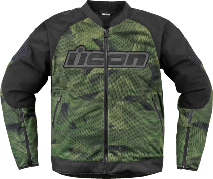 Jachetă de motocicletă ICON Overlord3™ CE CAMO GREEN