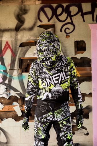 Tricou motocross O'NEAL ELEMENT ATTACK BLACK/HI-VIZ 2020