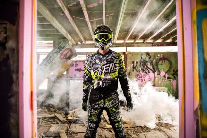 Tricou motocross O'NEAL ELEMENT ATTACK BLACK/HI-VIZ 2020