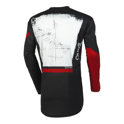 Motocross shirt O'NEAL ELEMENT SHOCKER V.23 BLACK/RED