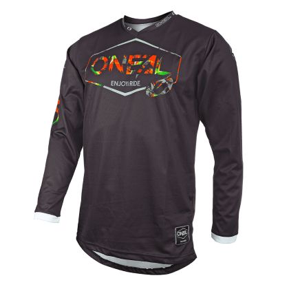 Motocross shirt O'NEAL MAHALO LUSH BLACK/MULTI