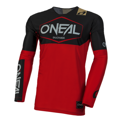 Motocross shirt O'NEAL MAYHEM HEXX BLACK/RED V.24