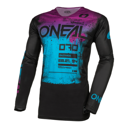 Motocross blouse O'NEAL MAYHEM SCARZ BLACK/BLUE V.24