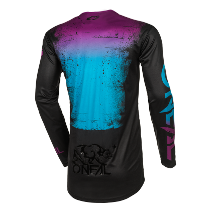 Motocross blouse O'NEAL MAYHEM SCARZ BLACK/BLUE V.24